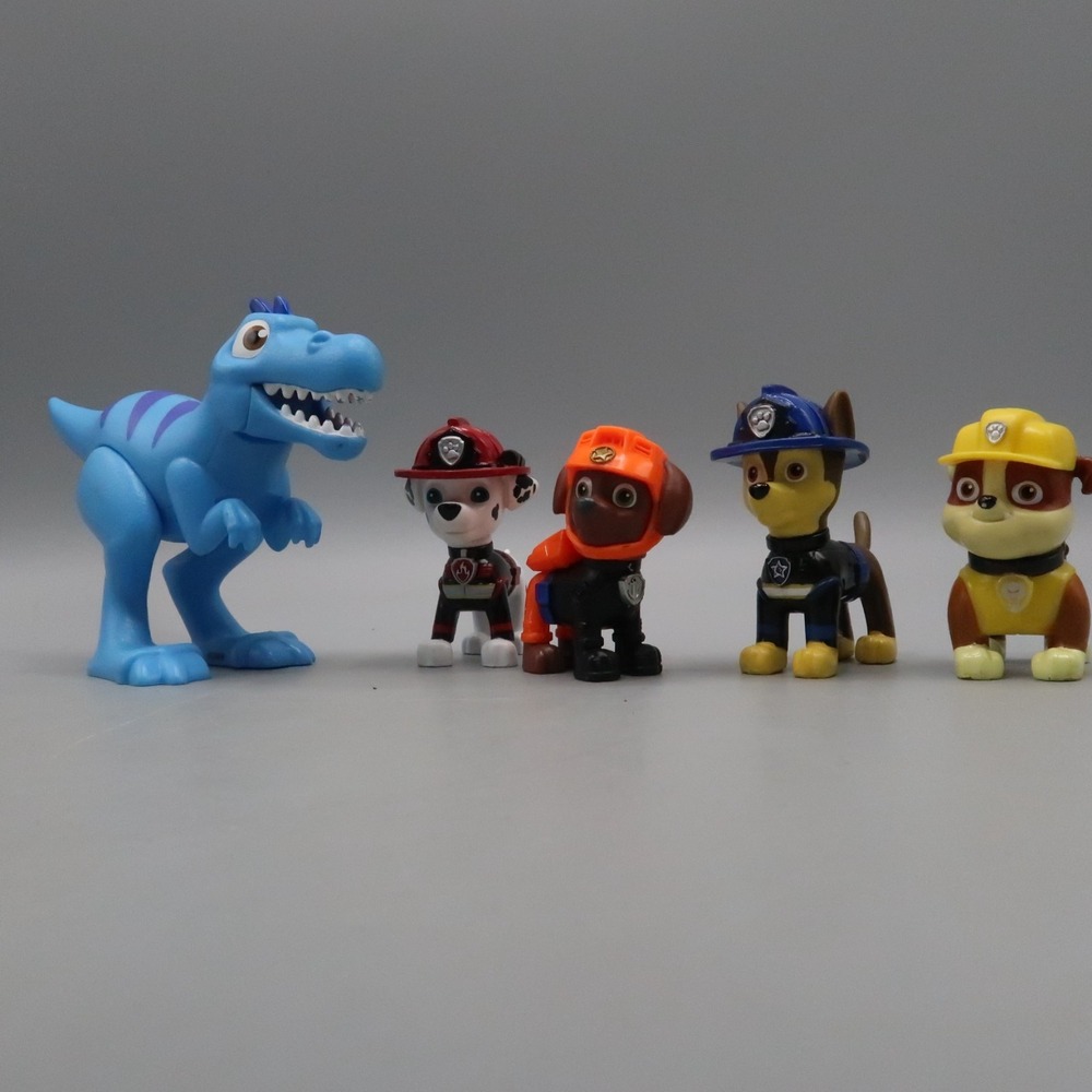 Paw Patrol DINO RESCUE Dinosaur Blue Velociraptor & Pups Zuma Chase Rubble lot